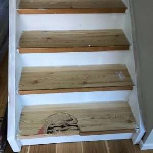 Renovering av trappa i Önnered